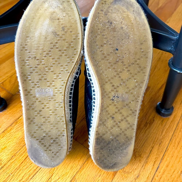 Guccissima leather Black Platform SlipOn Espadrilles sz 6/36 Comes with box - Picture 6 of 6